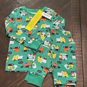 Old Navy Kids Pajama Set with Colorful Vehicle Print